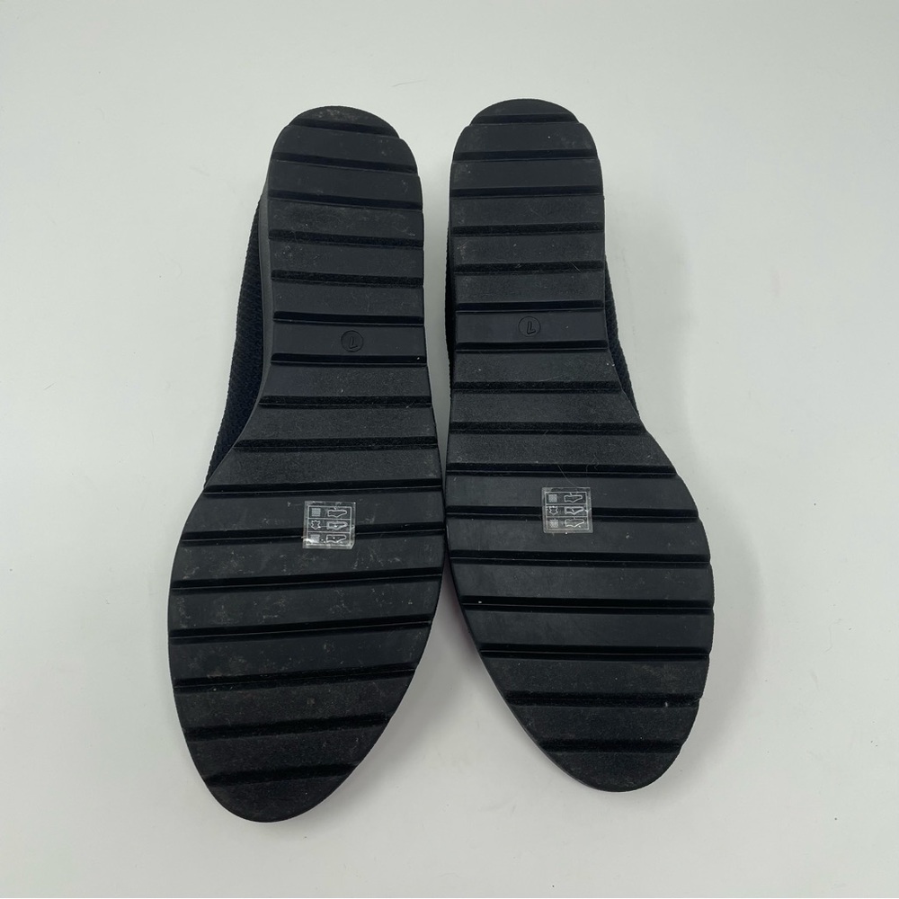 EILEEN FISHER Heaven Stretch Knit Wedge Ballet Flat in Black Size 7 - Picture 5 of 7